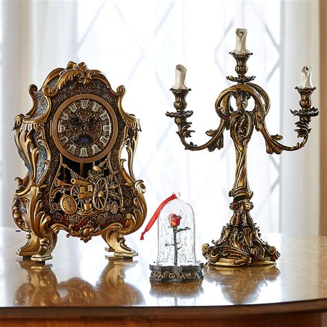 clock from beauty and beast|best place to buy candelabra.